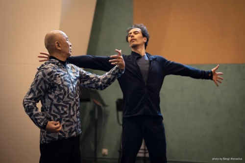 Rehersal at the Philarmonie de Paris.Sasha, Saburo and Rihoko